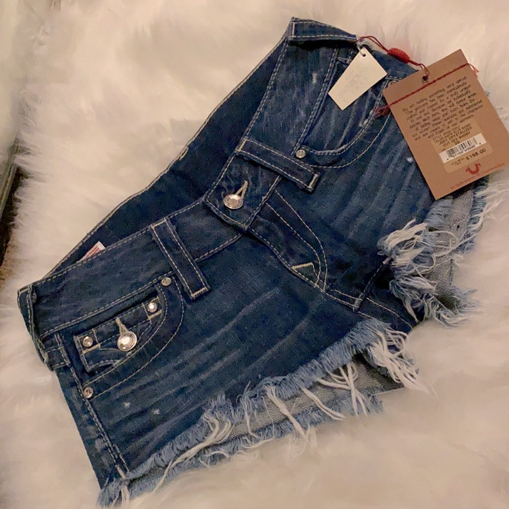 True Religion Joey Cut off shorts